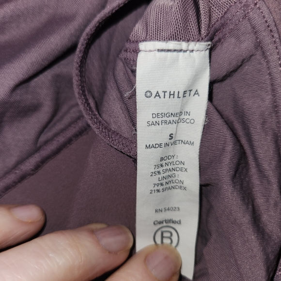 Athleta Formation Longline Bra In Volcanic Violet. Size S. EUC.#531119 - Picture 5 of 6